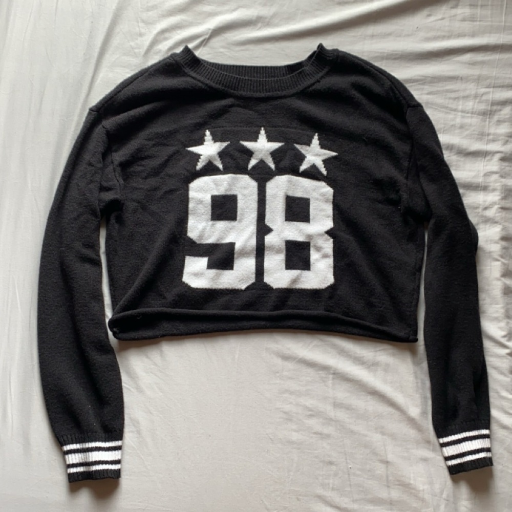 No Boundaries Black Knit Sweater